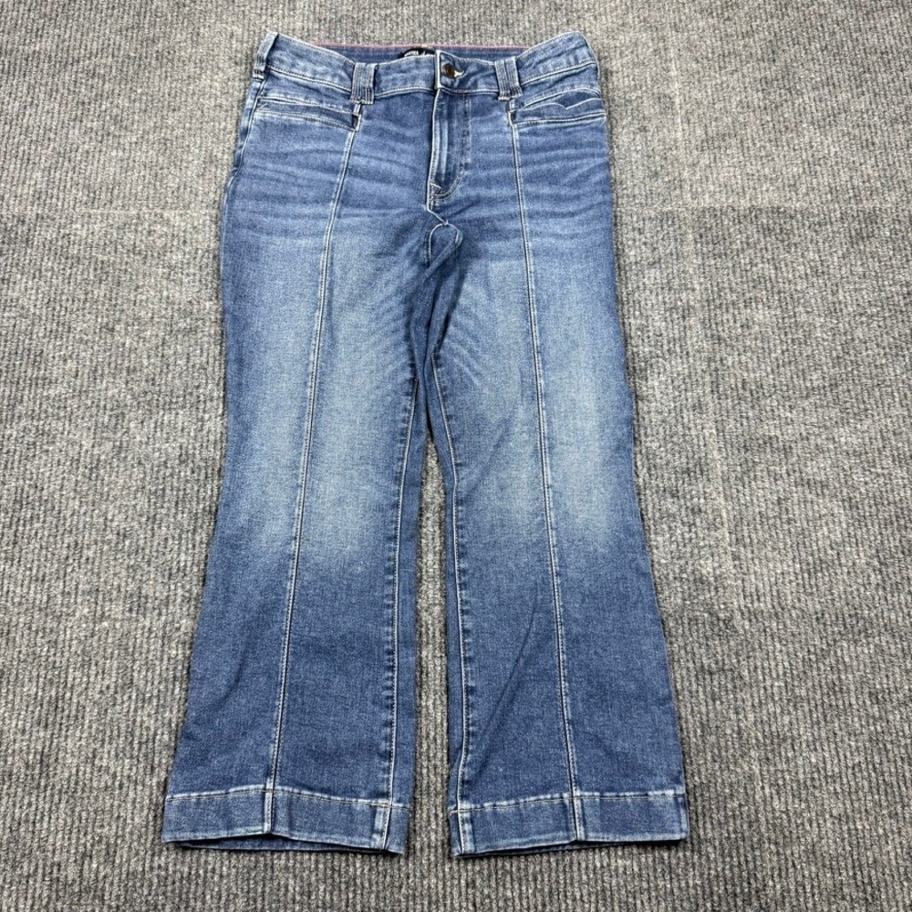 Nautica Jeans Womens Size 8 Blue Flare Leg Seam Front Denim NJ4150013